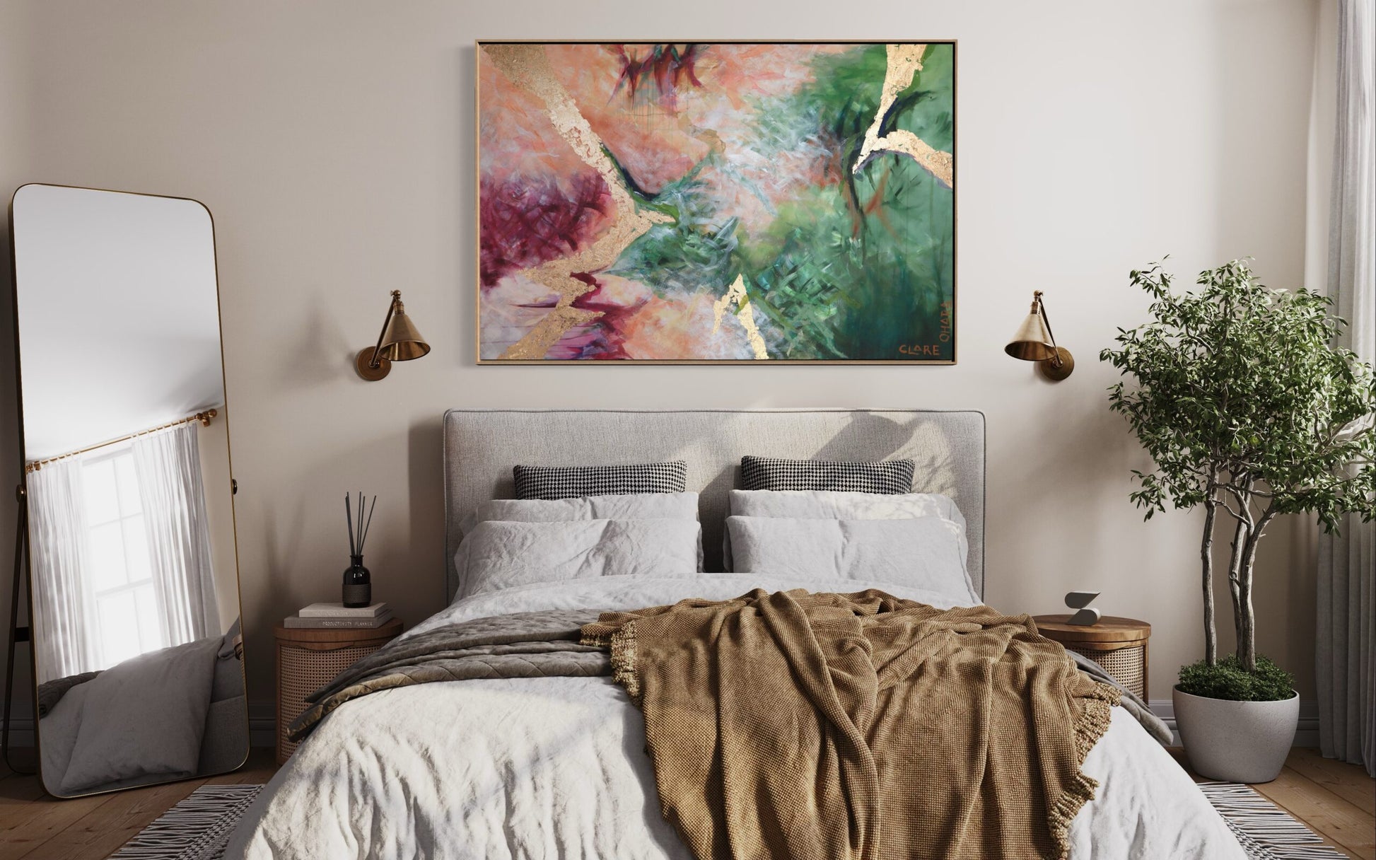 Lightning Strike Foxilcious- Original -Clare O'Hara Australian Contemporary Artist - Art to Make You Smile