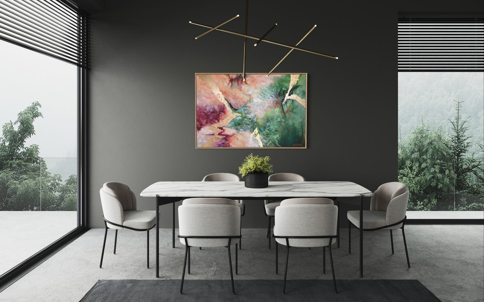 Lightning Strike Foxilcious- Original -Clare O'Hara Australian Contemporary Artist - Art to Make You Smile