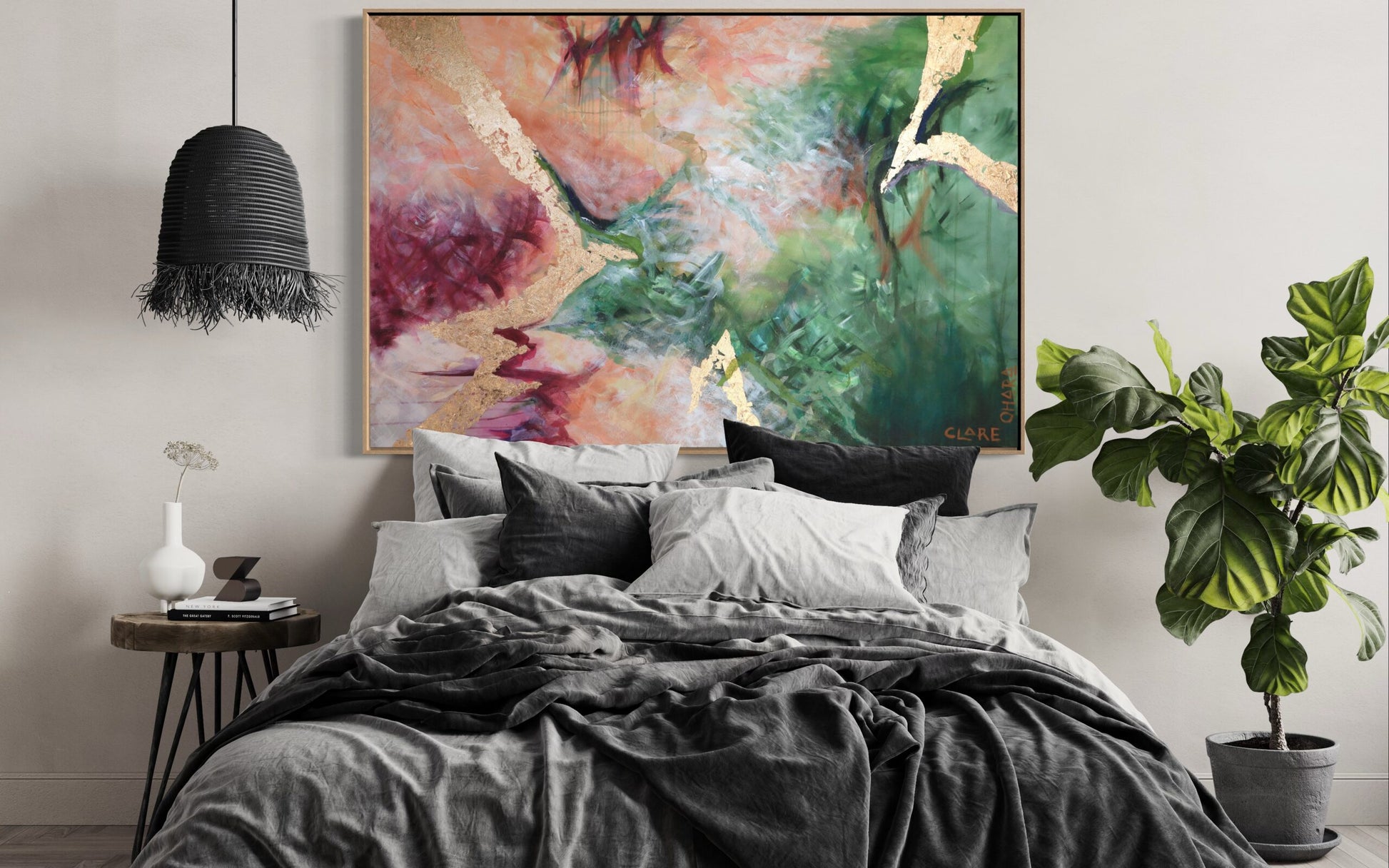 Lightning Strike Foxilcious- Original -Clare O'Hara Australian Contemporary Artist - Art to Make You Smile