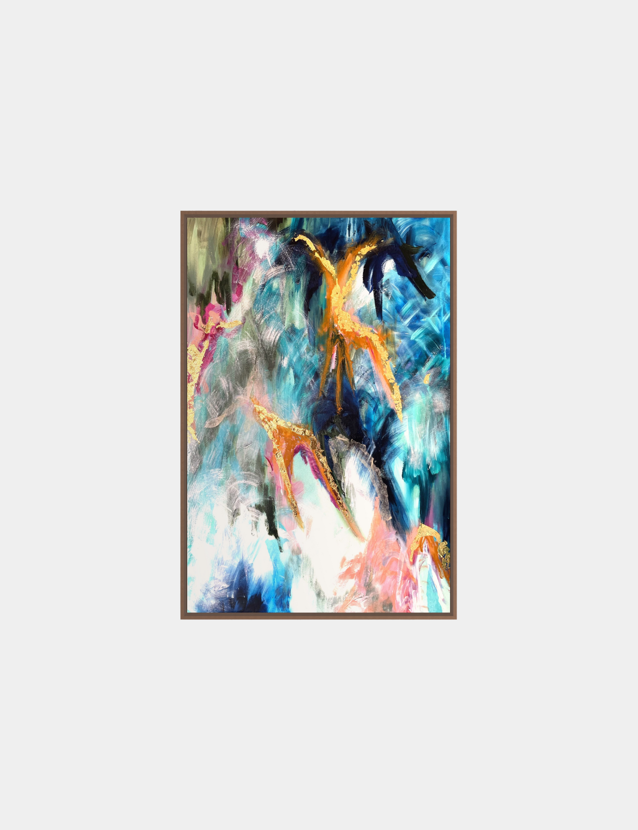 Blue Sea - Original -Clare O'Hara Australian Contemporary Artist - Art to Make You Smile