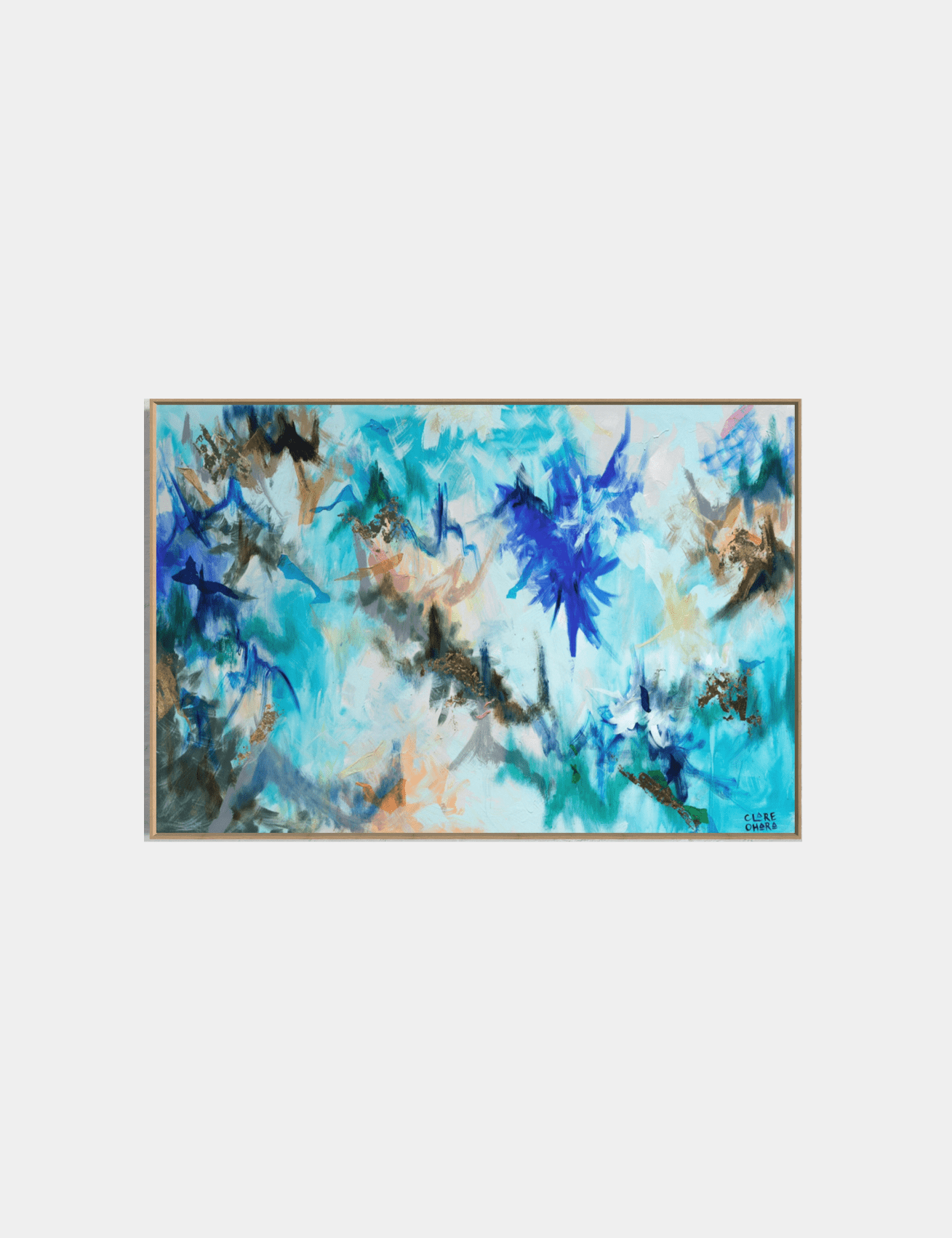 Feeling Blue - Clare O'Hara Australian Contemporary Artist - Art to Make You Smile