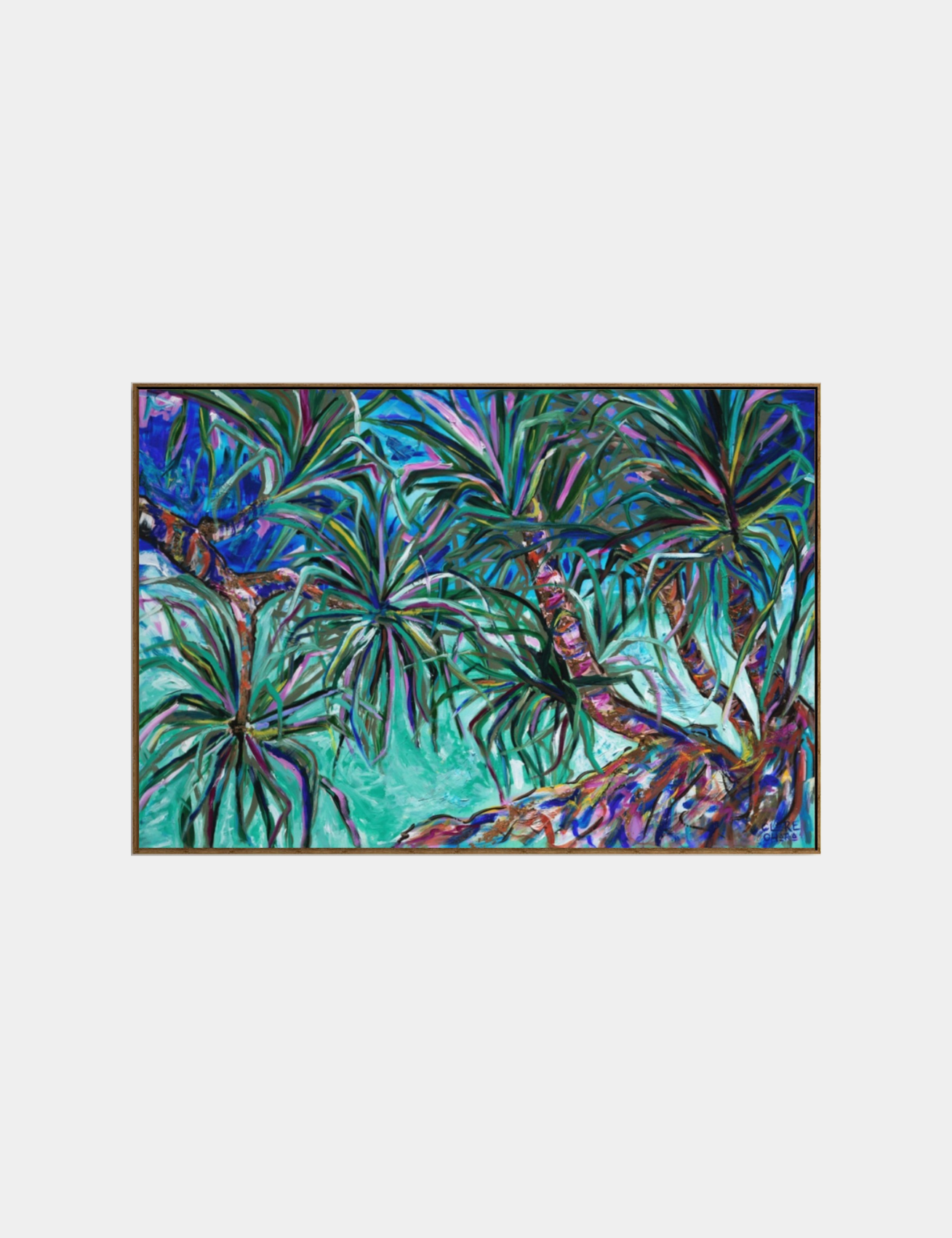Pandanus Escapes - Clare O'Hara Australian Contemporary Artist - Art to Make You Smile