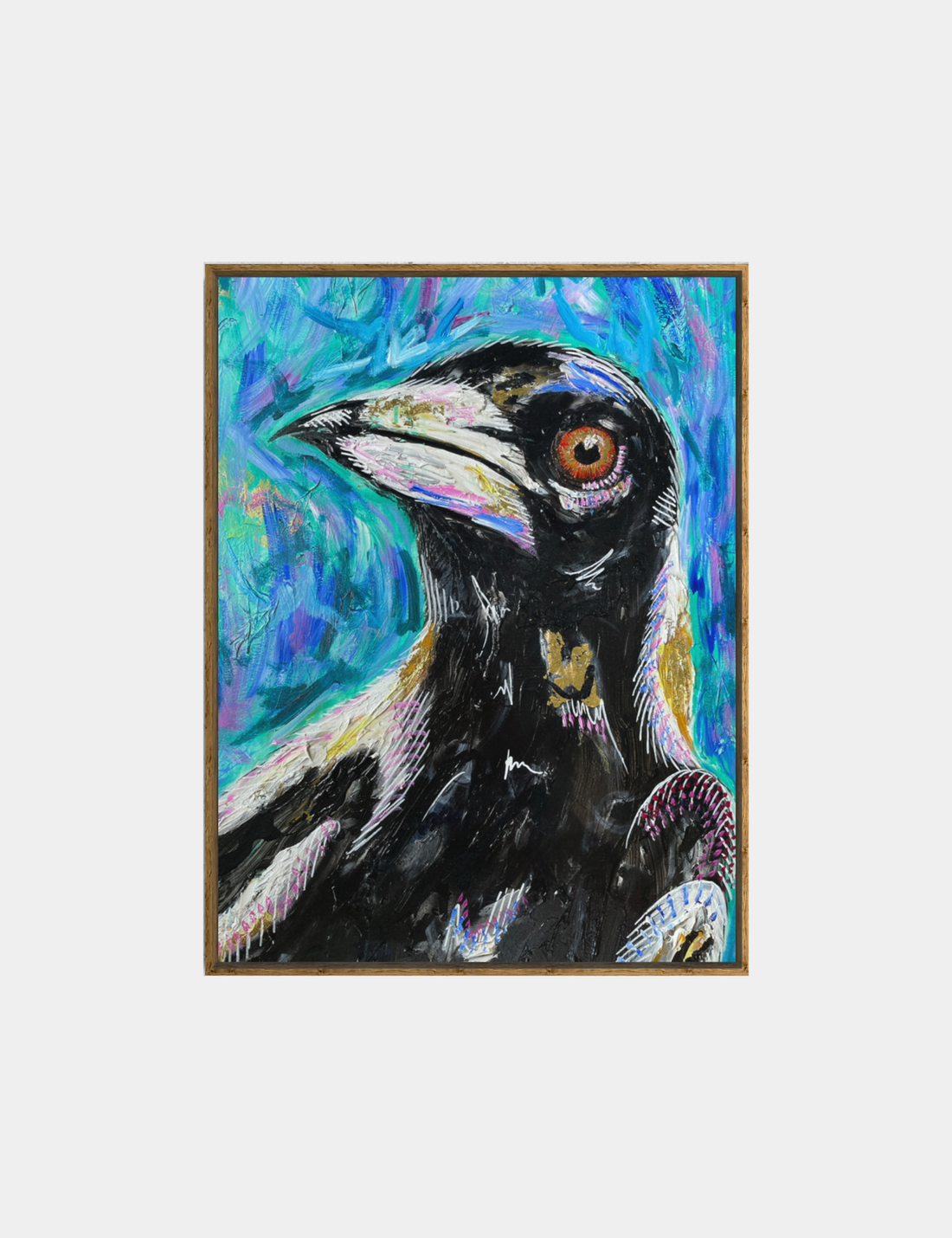 Maggie The Magpie- Clare O'Hara Australian Contemporary Artist - Art to Make You Smile