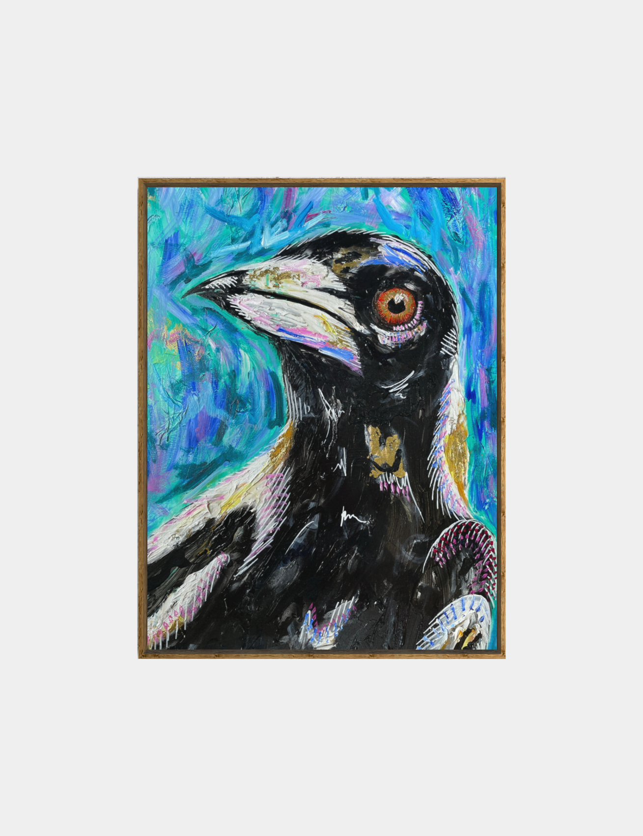 Maggie The Magpie - Clare O'Hara Australian Contemporary Artist - Art to Make You Smile