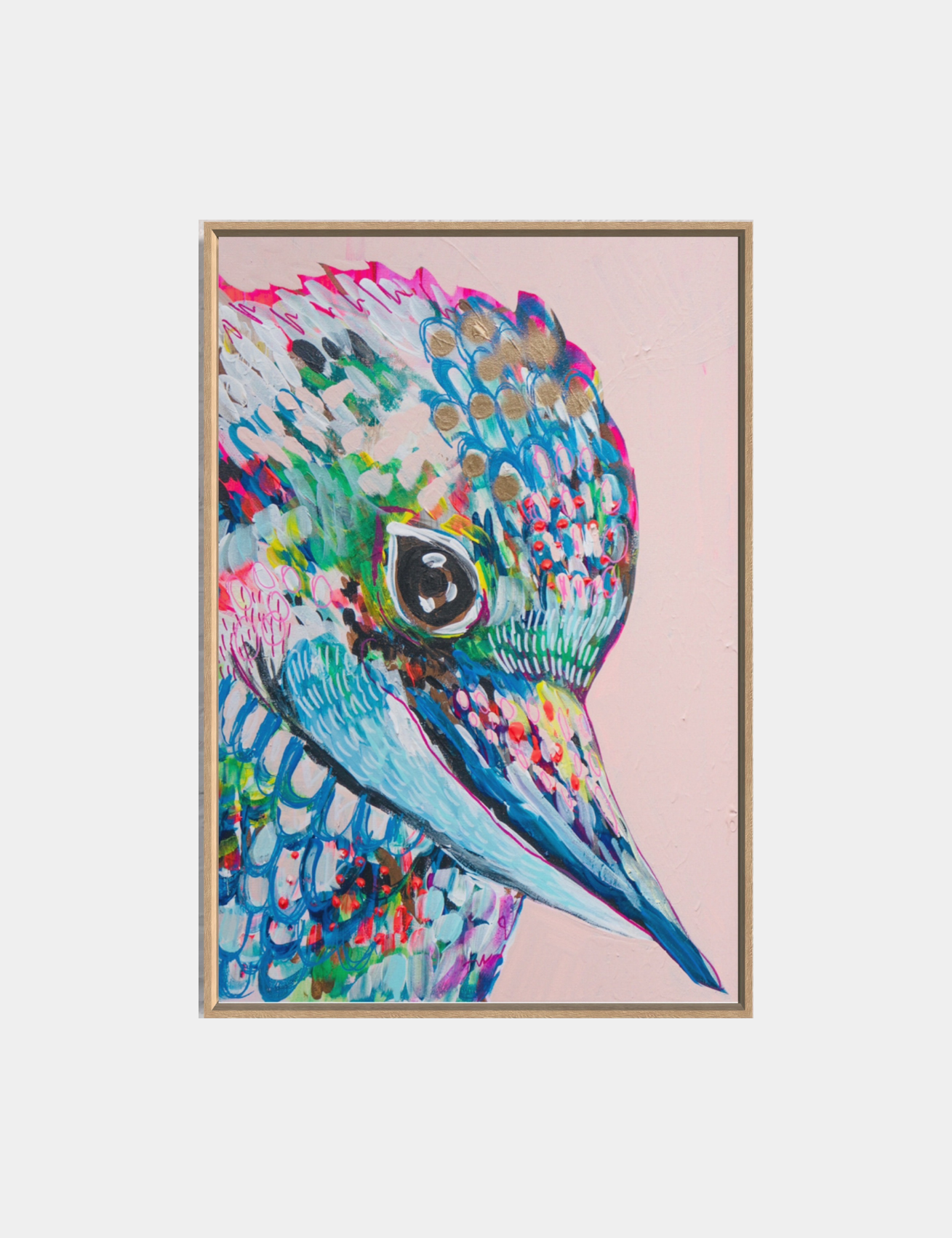 Leisha The Kookaburra - Clare O'Hara Australian Contemporary Artist - Art to Make You Smile