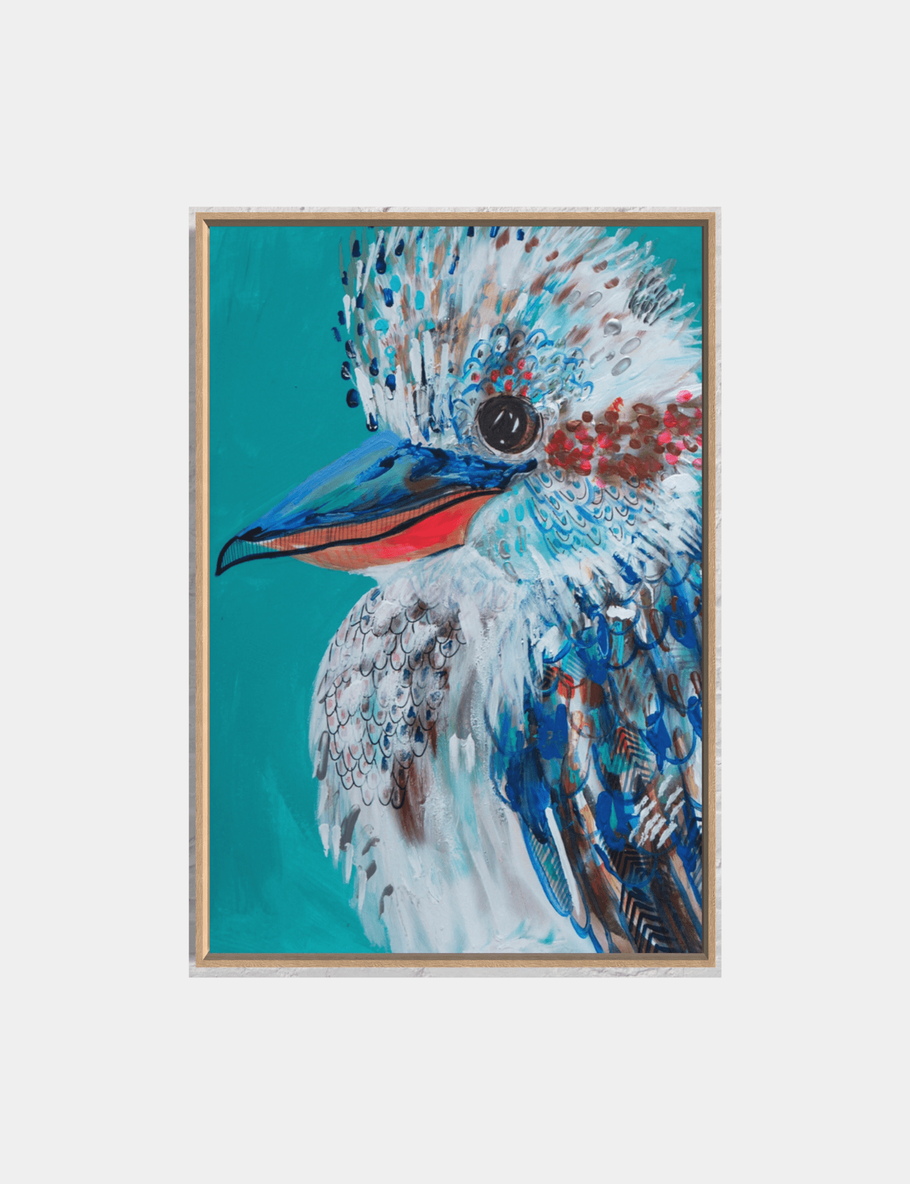Karl The Kookaburra - Clare O'Hara Australian Contemporary Artist - Art to Make You Smile