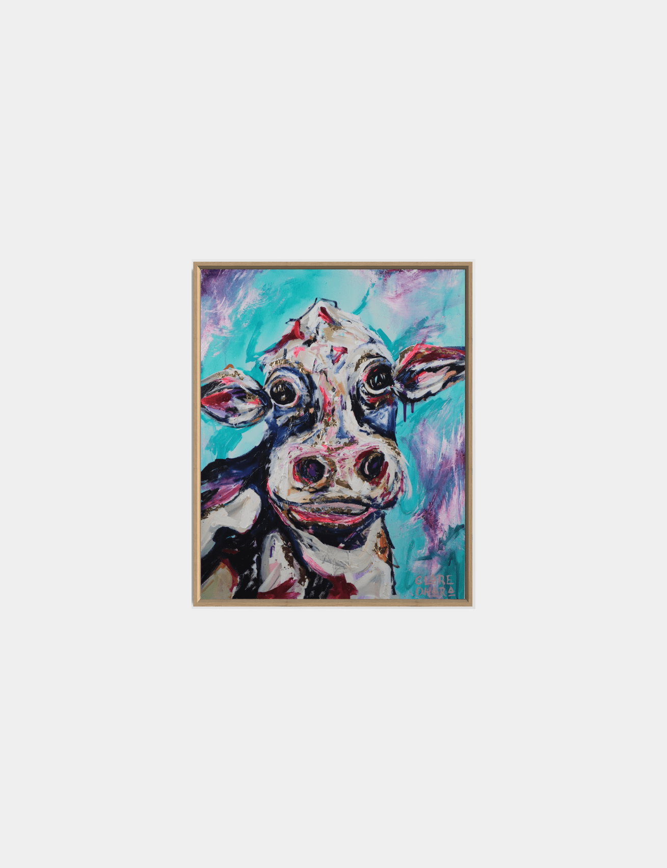 Connie The Cow - Original -Clare O'Hara Australian Contemporary Artist - Art to Make You Smile