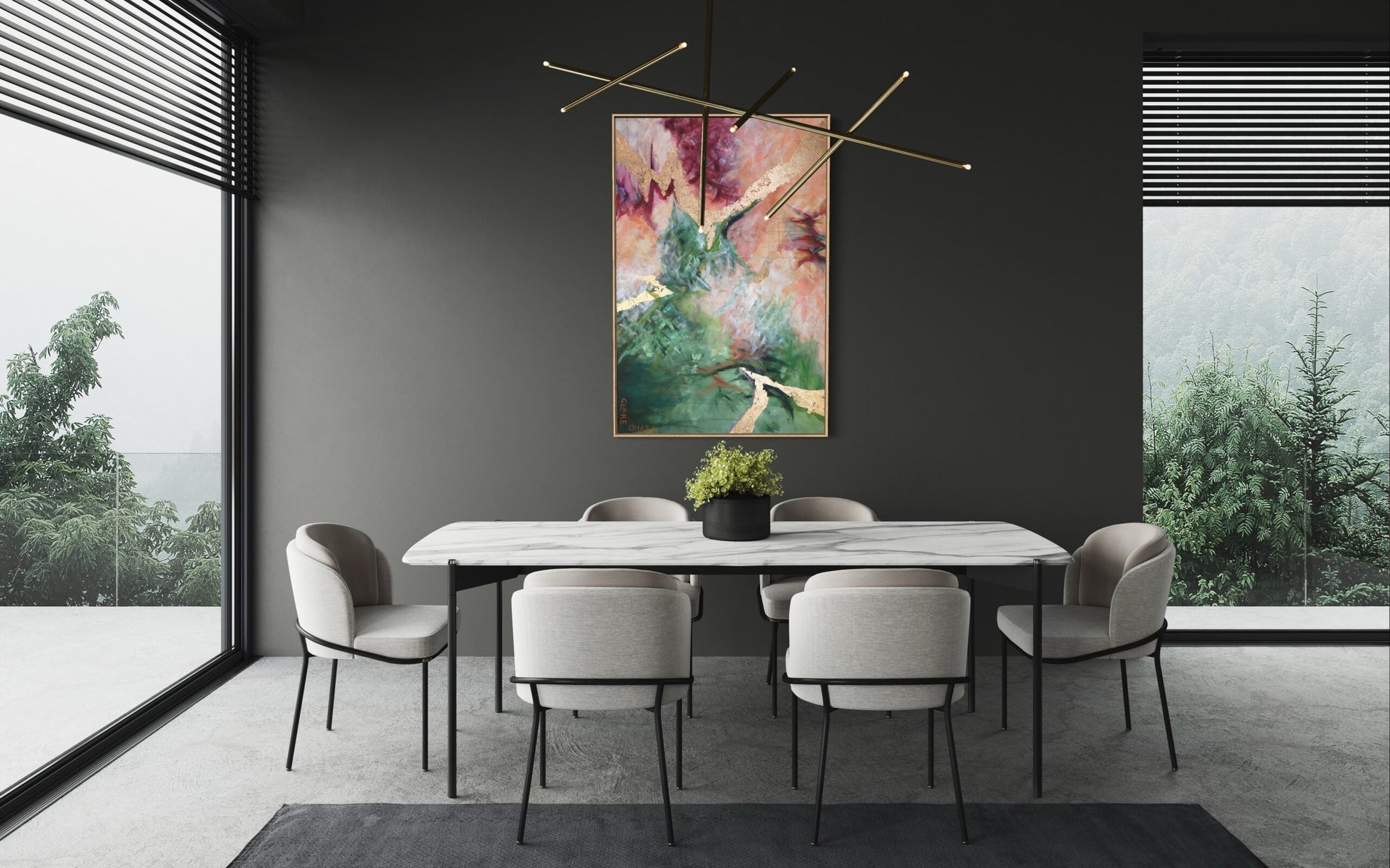 Lightning Strike Foxilcious- Original -Clare O'Hara Australian Contemporary Artist - Art to Make You Smile