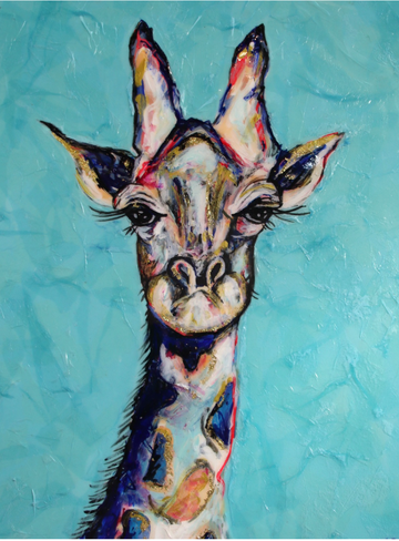 Gertrude the Giraffe - Paper Print