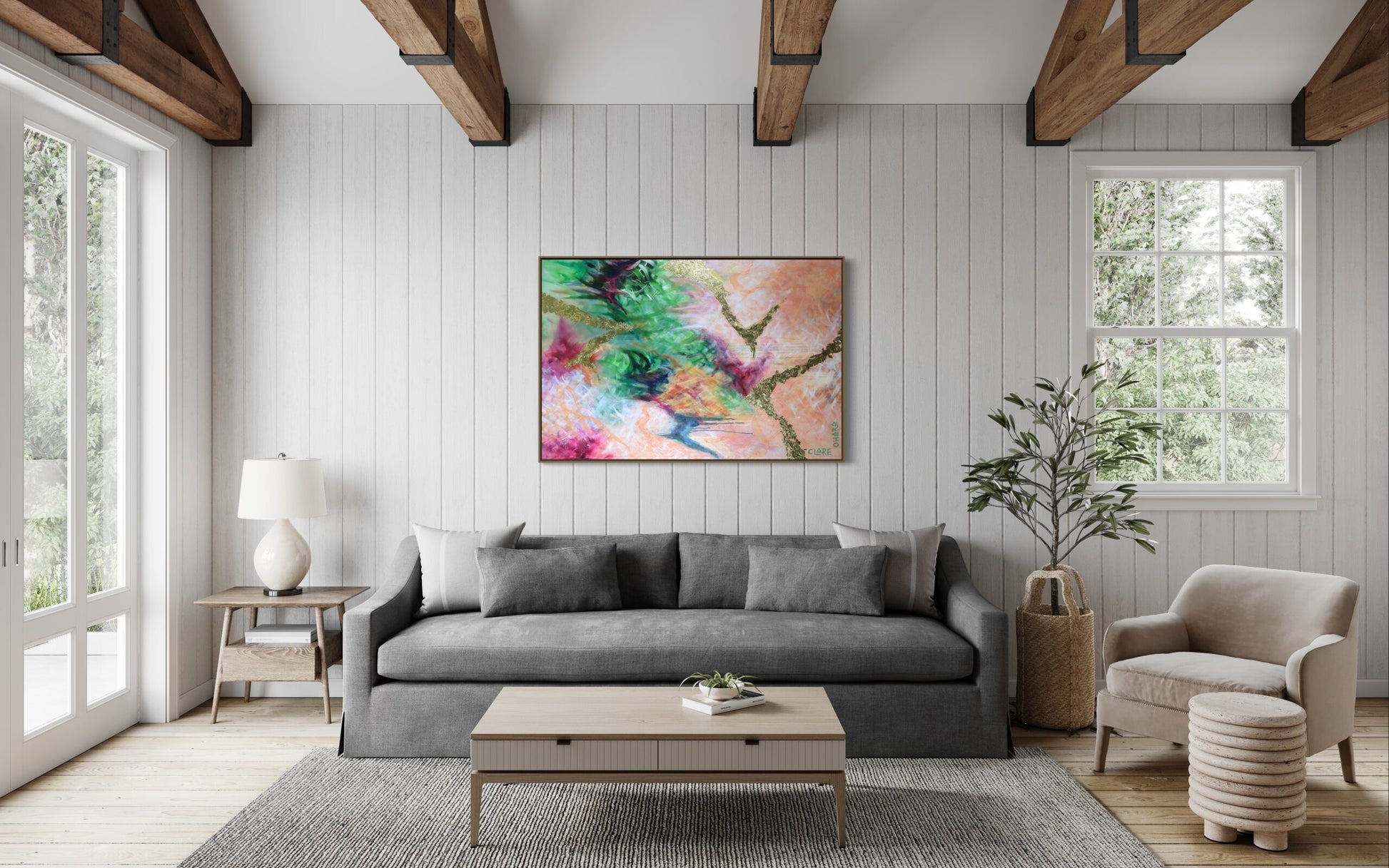 Strike Me Foxy - Original -Clare O'Hara Australian Contemporary Artist - Art to Make You Smile