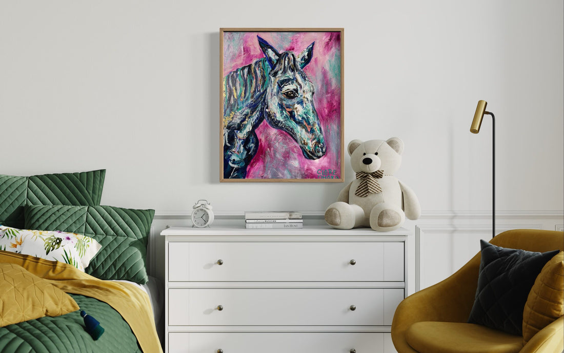 Hattie The Horse - Original -Clare O'Hara Australian Contemporary Artist - Art to Make You Smile