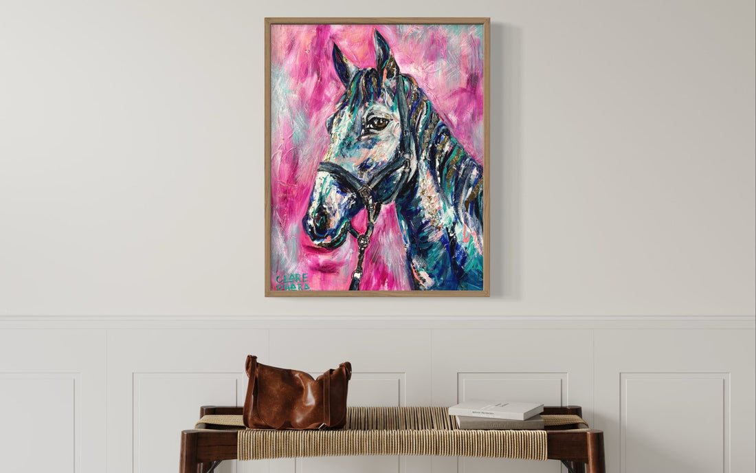 Hayley The Horse - Original -Clare O'Hara Australian Contemporary Artist - Art to Make You Smile