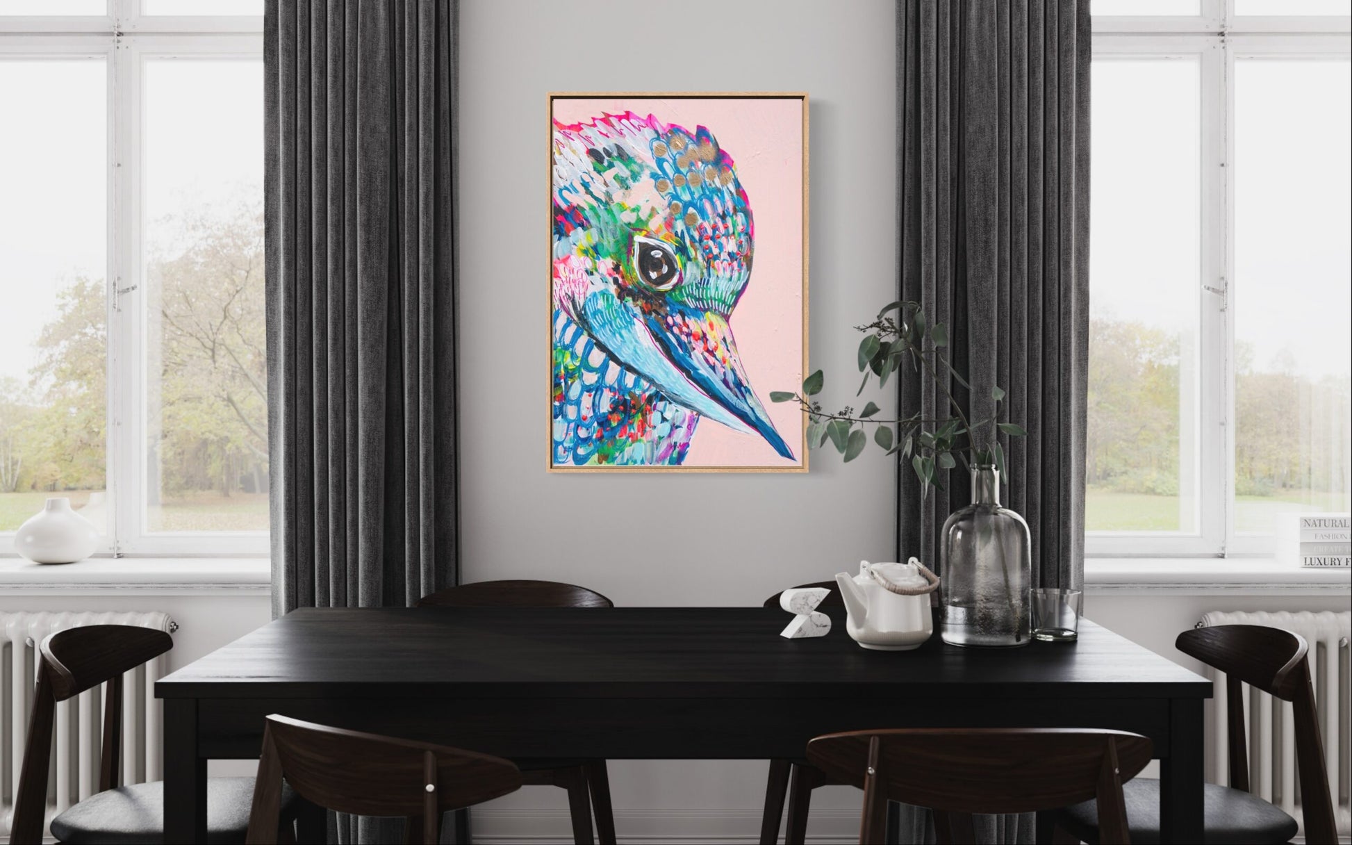 Leisha The Kookaburra - Clare O'Hara Australian Contemporary Artist - Art to Make You Smile