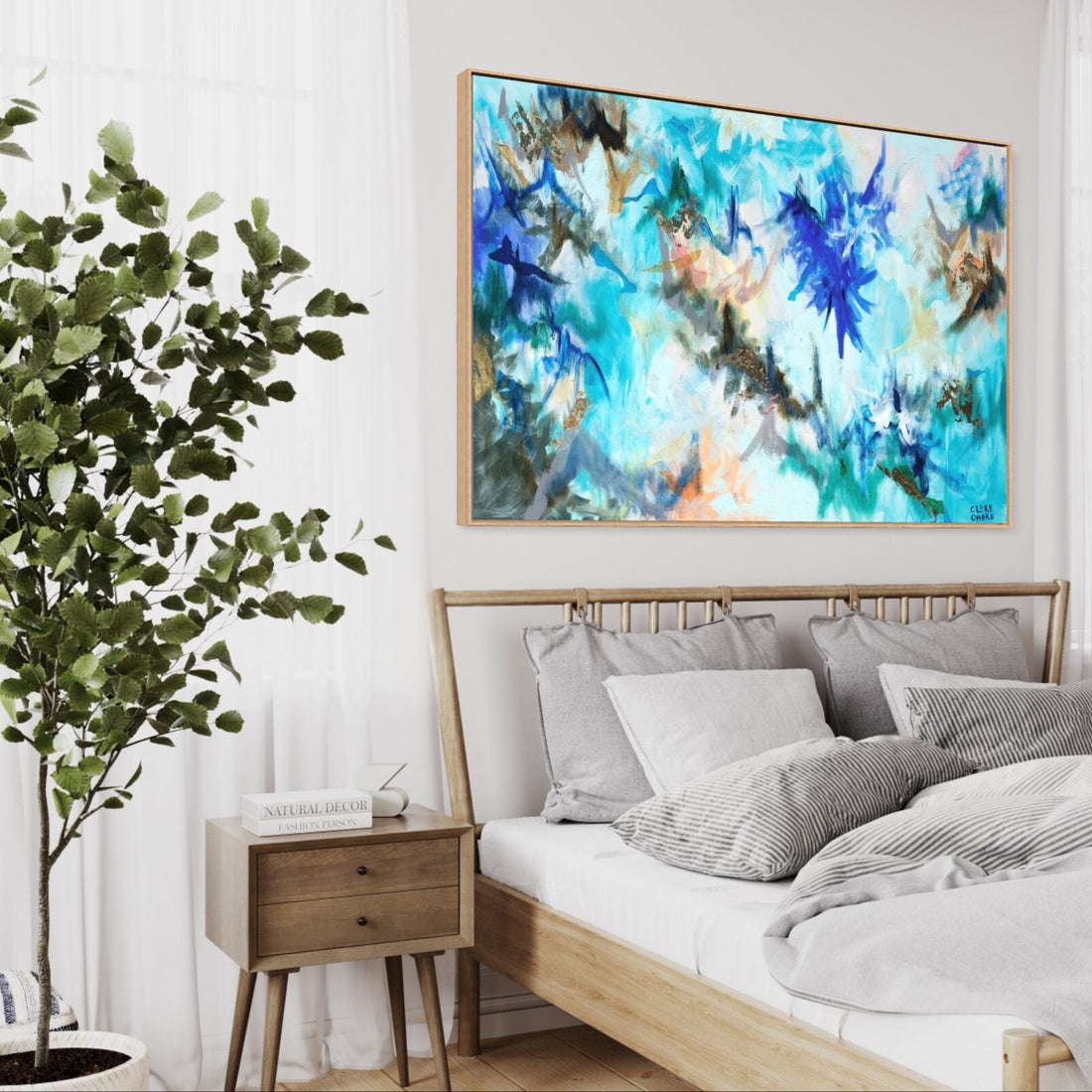 Feeling Blue - Clare O'Hara Australian Contemporary Artist - Art to Make You Smile