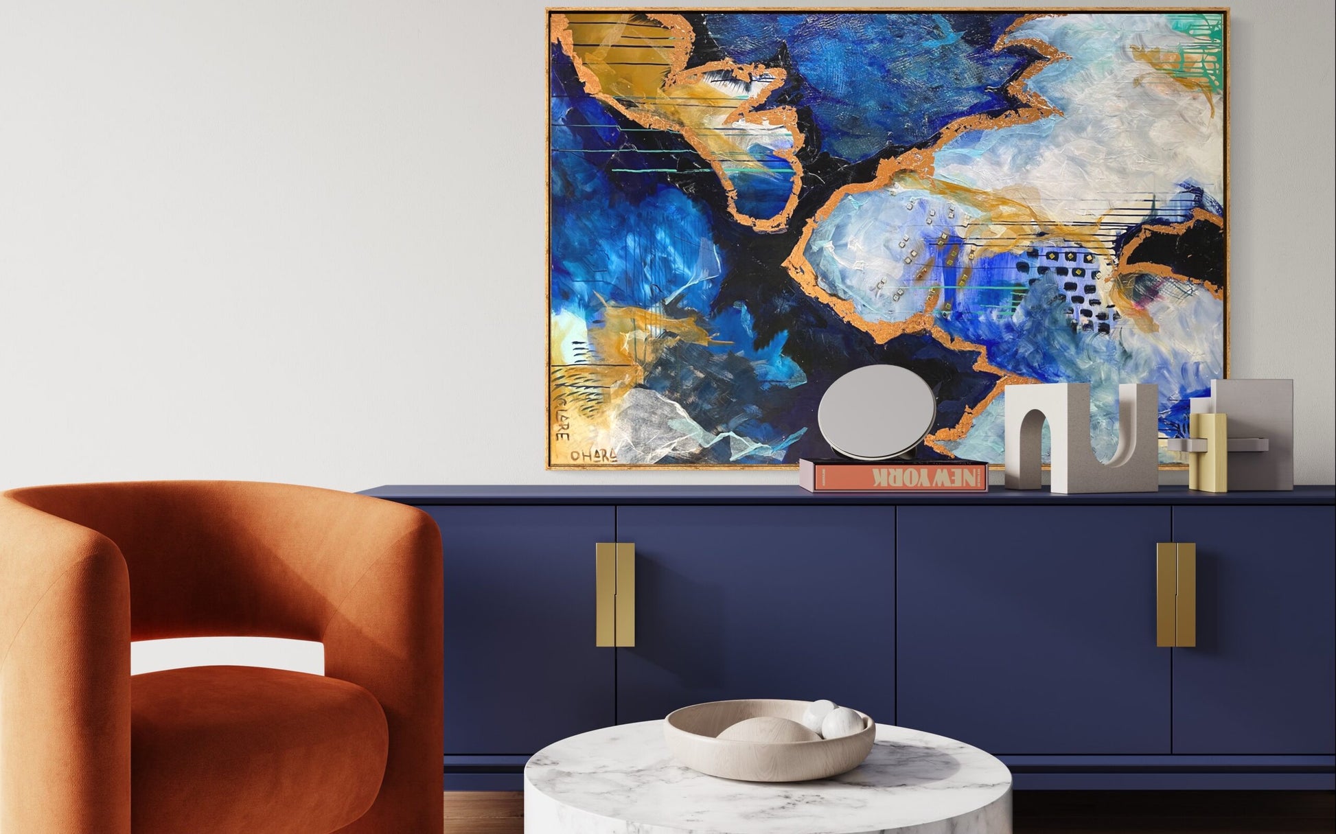 Greased Lightnin - Original -Clare O'Hara Australian Contemporary Artist - Art to Make You Smile