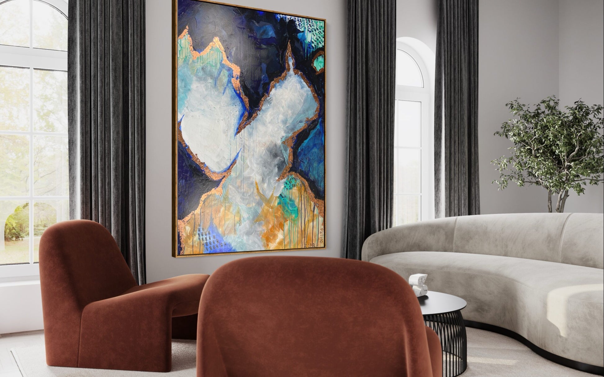 Greased Lightnin - Original -Clare O'Hara Australian Contemporary Artist - Art to Make You Smile