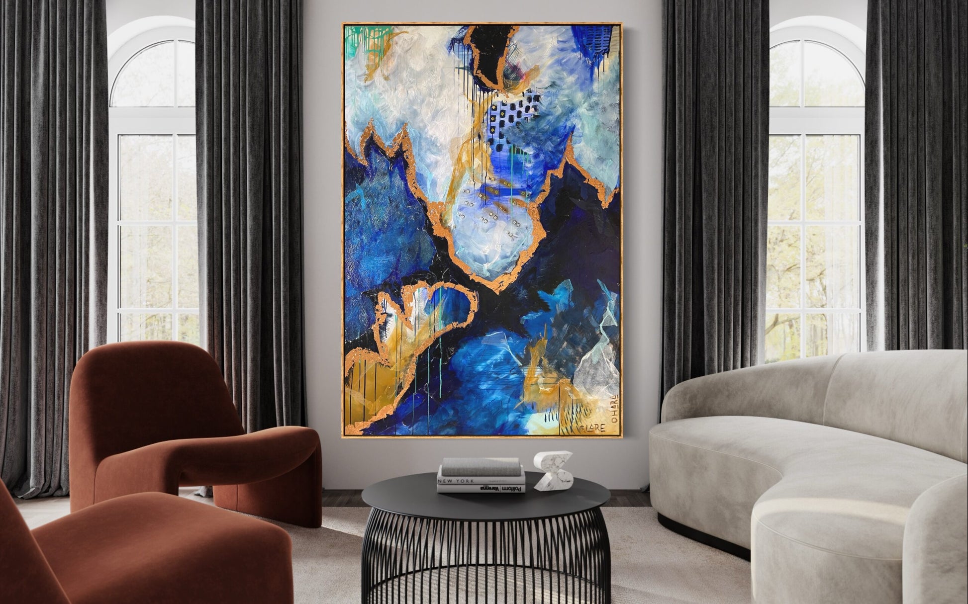 Greased Lightnin - Original -Clare O'Hara Australian Contemporary Artist - Art to Make You Smile