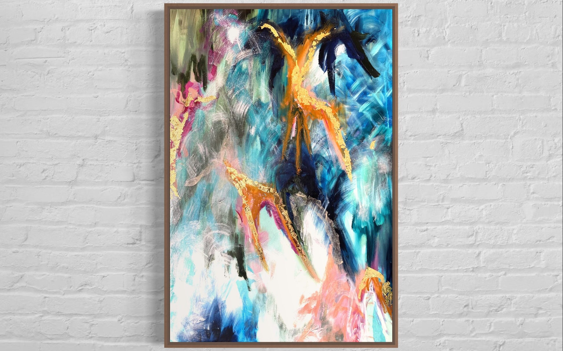 Blue Sea - Original -Clare O'Hara Australian Contemporary Artist - Art to Make You Smile