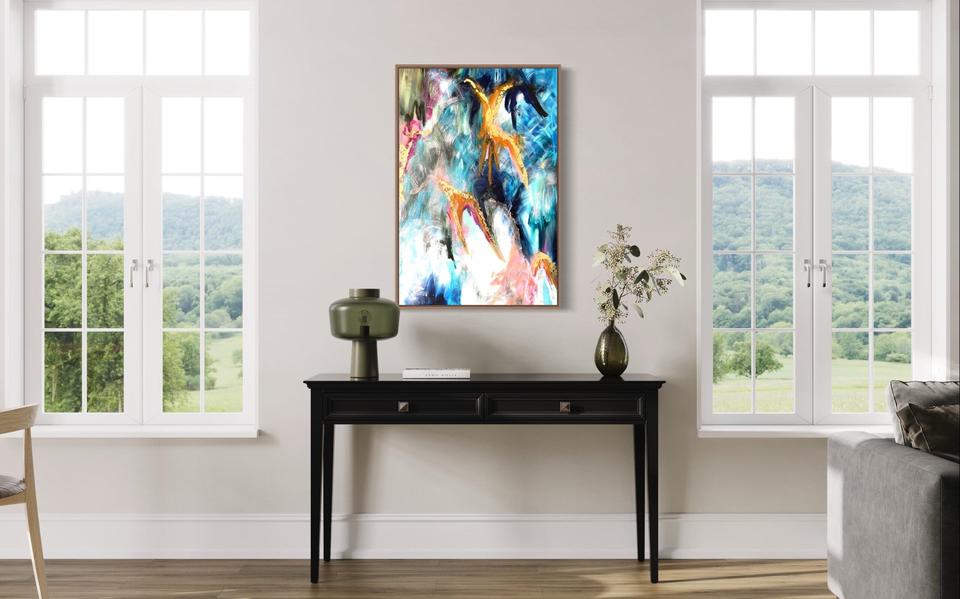 Blue Sea - Original -Clare O'Hara Australian Contemporary Artist - Art to Make You Smile