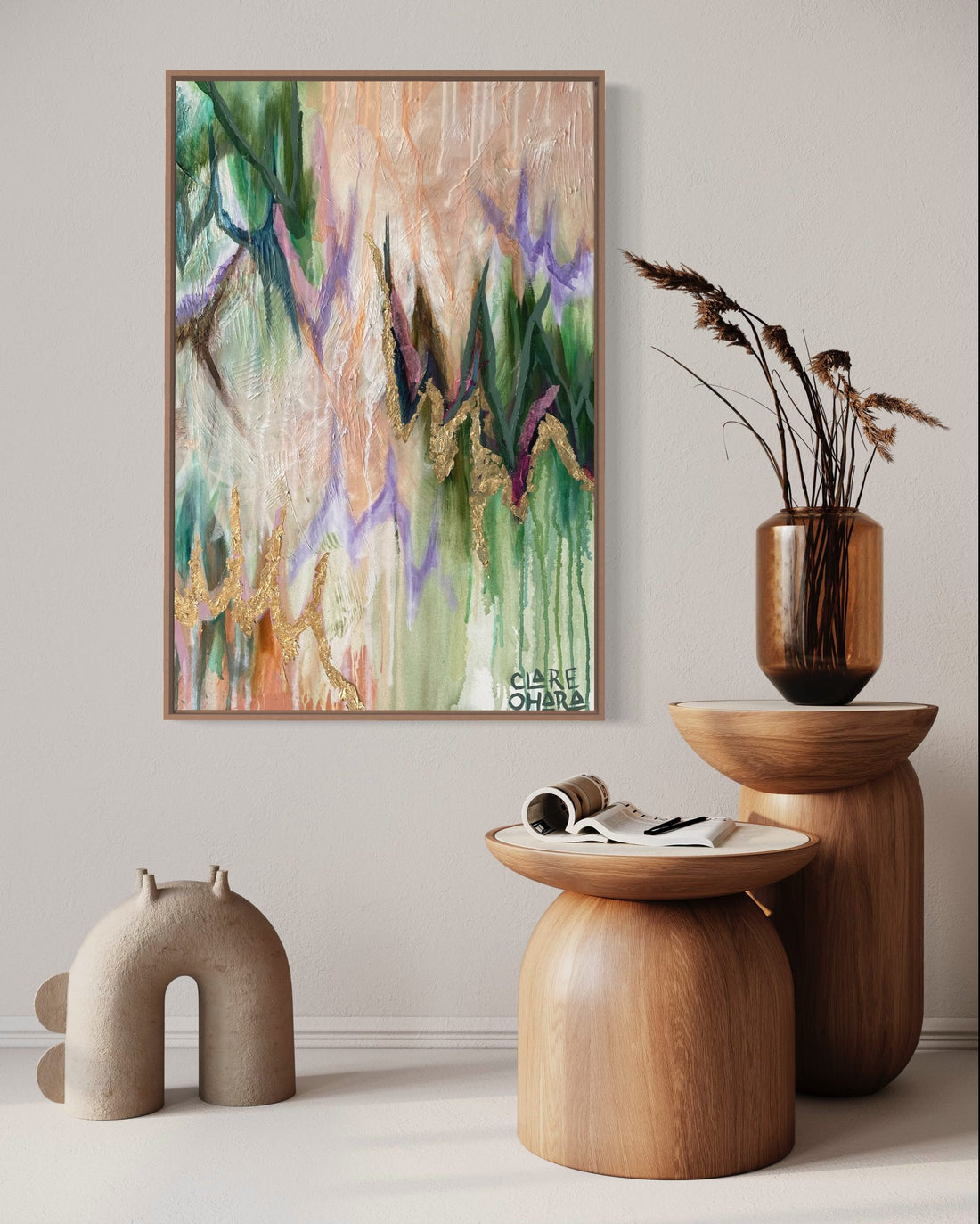 Floating In Happiness - Original -Clare O'Hara Australian Contemporary Artist - Art to Make You Smile