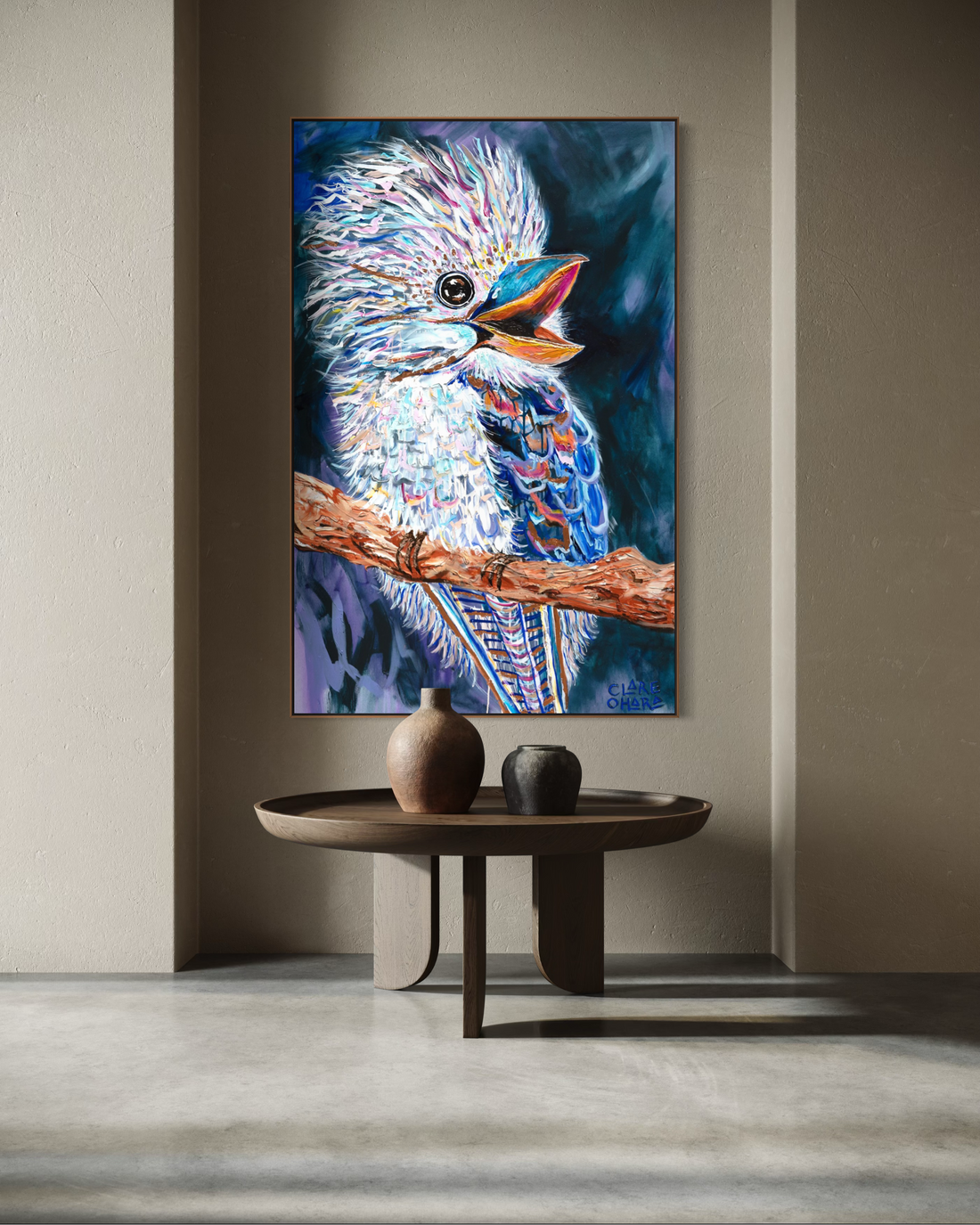 Maree the Spirited Kookaburra - Canvas Print