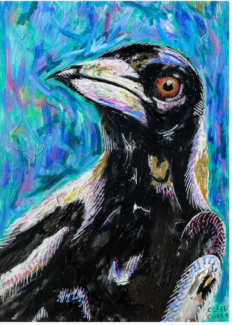 Maggie the Magpie - Paper Print