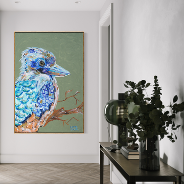 Olive The Kookaburra- Clare O'Hara Australian Contemporary Artist - Art to Make You Smile