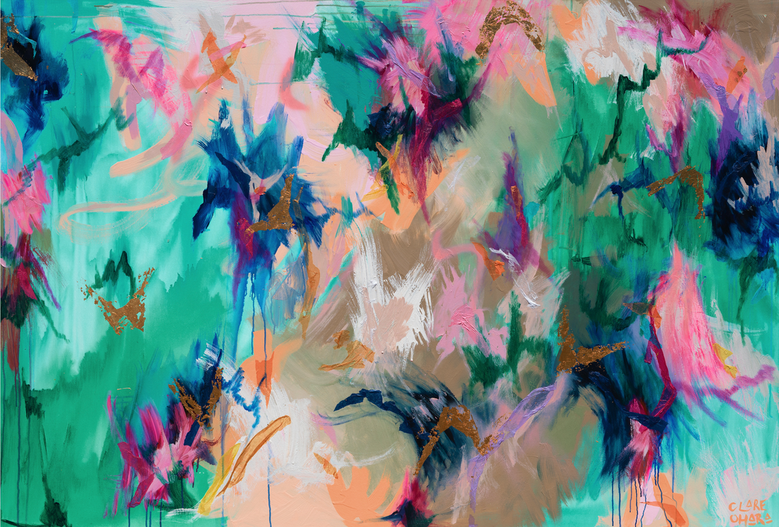 Sunset Skies - - Clare O'Hara Australian Contemporary Artist - Art to Make You Smile