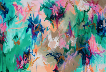 Sunset Skies - - Clare O'Hara Australian Contemporary Artist - Art to Make You Smile