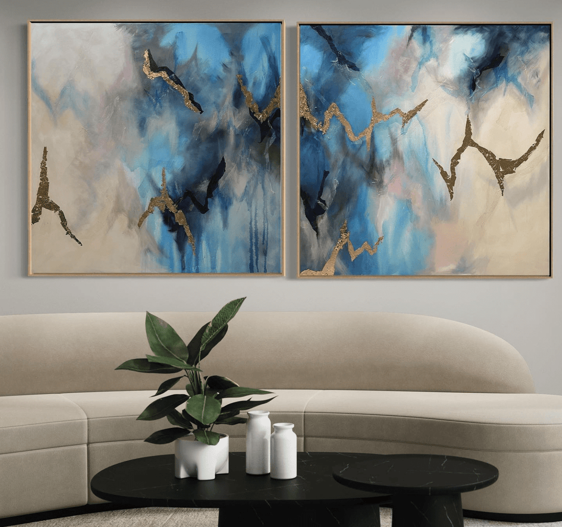 Stormy Skies - Clare O'Hara Australian Contemporary Artist - Art to Make You Smile