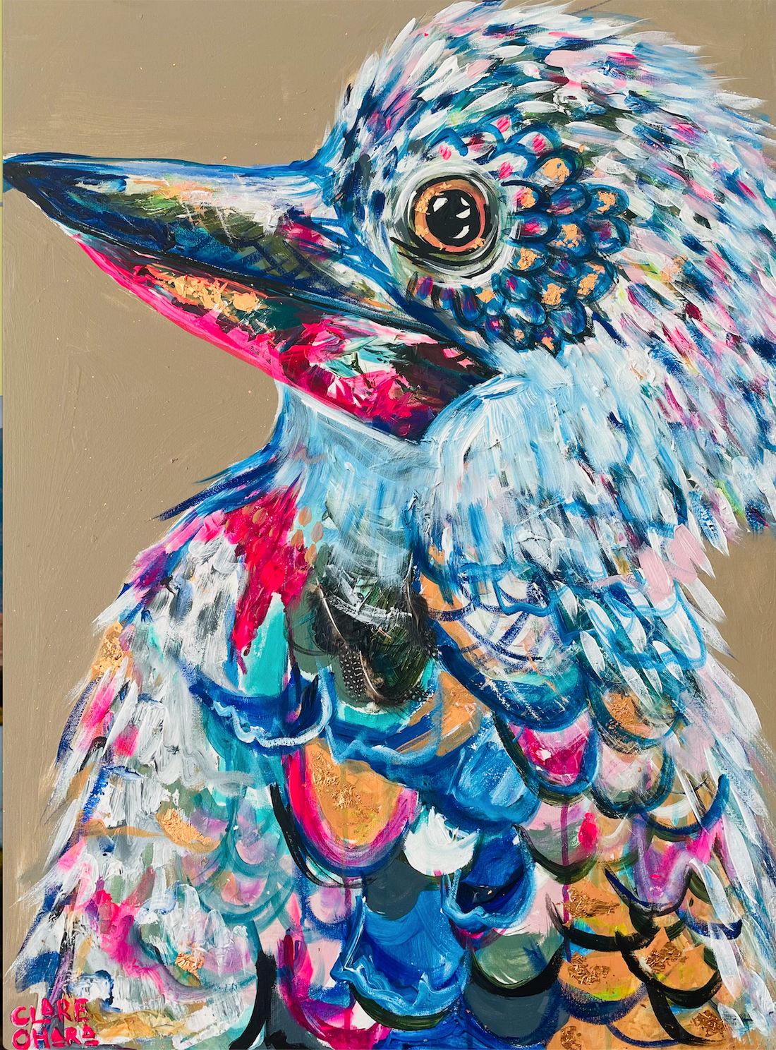 Kez The Kooka - Clare O'Hara Australian Contemporary Artist - Art to Make You Smile